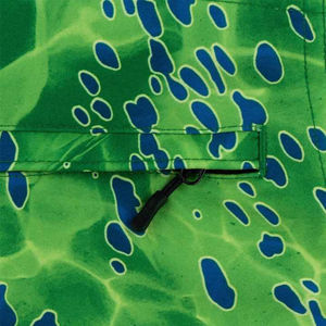 Shorts de pêche décontractés personnalisés OEM à séchage rapide en polyester hybride élastique avec logo et impression numérique pour le fitness - Product Image 6