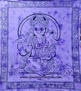 POTLY GANESH Draps de lit, Décoration d'intérieur, Tapisseries murales, Décorations murales pour la maison et les cadeaux GC-TPDB-304.. - Product Image 2