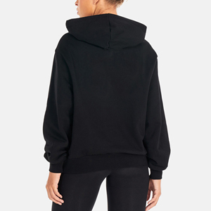 Sudadera extragrande de algodón 100% para mujer, 500GSM, logotipo impreso personalizado, sudaderas con capucha y hombros caídos, venta al por mayor - Product Image 3