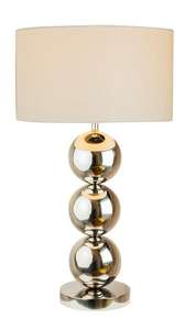 Variity Of Luxury Lámpara de mesa de cristal de níquel de alto brillo Luz decorativa moderna con elegante acabado cromado para sala de estar - Product Image 3