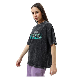 Haute qualité 100% coton o-cou t-shirts hommes femmes coupe ample lavé blanc à manches courtes T-Shirts respirant Logo imprimer 240 grammes - Product Image 1