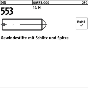 DIN 553 Threaded Stud <b>Screws</b> M 5 X 10 14 H 1000 Pieces for Various DIY & Professional Projects - Product Image 1