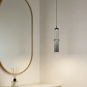 Pendentif en bambou Kiko de forme allongée - Product Image 2