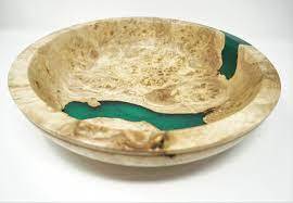 Tazón de Comida de Resina de Madera Hecho a Medida para Decoración de Cocina y Mesa, Tazón de Comida de Resina de Madera de Forma Redonda y Tamaño Personalizado - Product Image 2