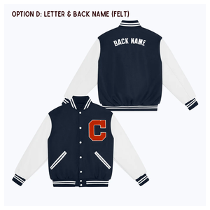 Blouson bombardier brodé pour femmes Couleurs et logos personnalisés Manches en cuir Veste universitaire chaude Letterman pour unisexe - Product Image 3