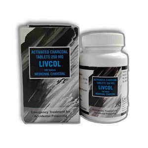 Comprimés de charbon actif Livcol 250mg à base de plantes, approvisionnement en gros à des prix d'usine, produit de santé haut de gamme - Product Image 4