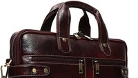 Tas Selempang Laptop Kulit Asli Berkualitas Tinggi Ringan 15.6 Inch Unisex Resleting Poliester