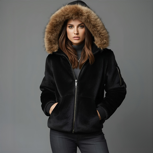 Fabricante de Sudaderas con Cremallera y Capucha de Forro Polar, Proveedor de Bangladesh, Sudadera de Invierno de Poliéster/Nylon con Opciones de Bordado OEM/ODM - Product Image 1