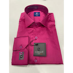 Chemise en coton coupe ajustée respirante pour hommes fabriquée en tissu confortable doux à manches longues Turkiye - Product Image 1