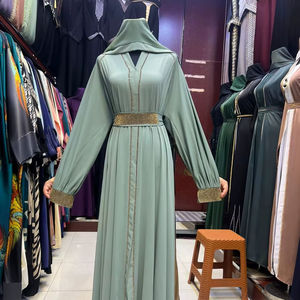 Abaya Dubaï 2024 Belle couleur noire Abaya traditionnelle musulmane Travail manuel Kaftan Vêtement islamique traditionnel pour femmes - Product Image 1