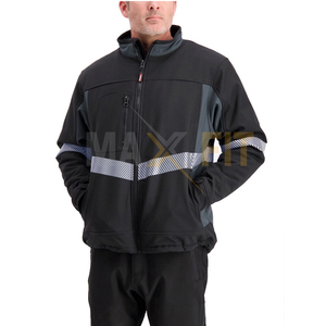 MAXFIT ENTERPRISES-Veste coupe-vent en toile écologique personnalisée pour hommes, support d'hiver respirant de grande taille, nouveau design - Product Image 1