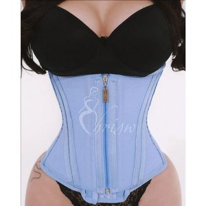 Cómoda Faja Colombiana Moldeadora de Cintura Reloj de Arena Rosa de Cuerpo Completo Cinturón Entrenador de Cintura Alta - Product Image 4