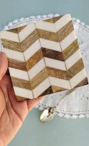 Luxury Handmade Bone Inlay <b>Coasters</b> for Tableware Decorative <b>Drink</b> <b>Coasters</b> for Home Hotel & Gifting <b>Coasters</b> for Tea and Coffee - Product Image 5