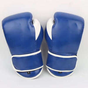 Guantes de boxeo profesionales de cuero PU de alta calidad con logotipo personalizado Fábrica al por mayor para artes marciales - Product Image 1