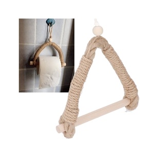 Eco-friendly Modern Rope Tissue Roll <b>Holder</b> Premium Quality Top Selling <b>Metal</b> Hook Hanger Rope Tissue <b>Holder</b> - Product Image 4