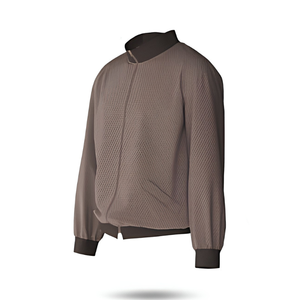 Bomber <b>Jacket</b> Men's Black Brown Green Navy Olive Tan Grey <b>White</b> Red Blue Winter Stand Collar Front Logo OEM - Product Image 3