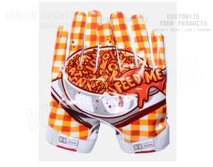 Gants de football américain personnalisés unisexes pour adultes, respirants, design, fabricant, maillot de football américain, grande taille, caractéristique imprimée - Product Image 6