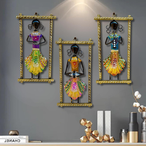 Escultura de arte de pared de metal minimalista conjunto de 3 escultura de arte diseño geométrico 3D para el hogar y la Oficina a precio al por mayor - Product Image 1