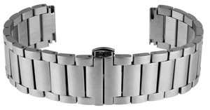 สายรัดข้อมือสำหรับทุกเพศสุดหรู18-22มม. สายนาฬิกาสแตนเลสสตีลสีเงินแท้ GD004กันน้ำได้16มม. ระบายอากาศได้ดี - Product Image 6