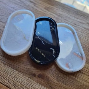 Resin Decorative <b>Tray</b> in Multiple Colors Cosmetic Organizer Home Decor Oval Resin <b>Tray</b> Vanity <b>Tray</b> High Quality - Product Image 6
