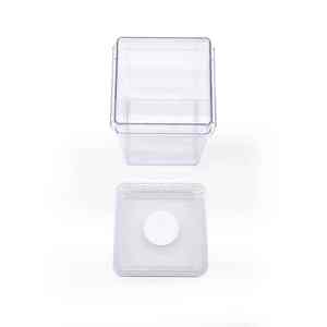 Recipiente de cultivo de tejido vegetal cuadrado con ventilación duradera Contenedor optimizado de flujo de aire para propagación in vitro - Product Image 1