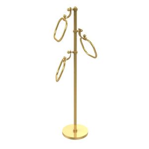 Traditional brass <b>towel</b> stand crafted for classic homes bringing elegance to everyday routines with durable build quality - Product Image 6
