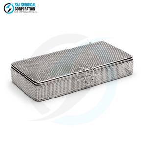 Panier en maille fine avec couvercle, panier médical en acier inoxydable haute performance manuel pour cliniques, hôpitaux et laboratoires - Product Image 1