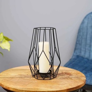 Available High Quality Round Available Glass Candle <b>Jar</b> for Home & Hotel Decoration New Design Best Price Metal Candle Lantern - Product Image 1