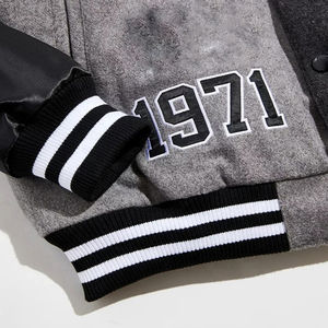 Chaqueta Varsity Reversible Casual de Invierno para Hombre, Lana/Poliéster, Cuello Alto, Logotipo Personalizado en la Parte Delantera, Transpirable y de Secado Rápido - Product Image 6