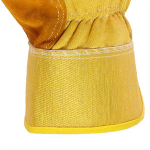 Vache fendue robuste jardin résistant aux coupures sécurité protection chauffée travail main cuir Construction gants - Product Image 3