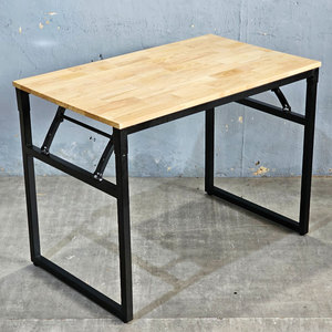 Modern <b>Folding</b> Wood <b>Desk</b> 100x60cm Rubberwood SPD68154 - Product Image 5