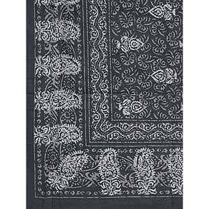 Ethnic Motifs Grey 180 TC Cotton Single Bedsheet with 1 Pillow Cover 3-Piece Set <b>King</b> <b>Size</b> for Home Use (BSB1101) - Product Image 4