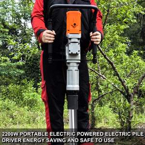 Martillo Eléctrico Portátil de 2200W para Hincar Postes Tipo T, 110V, para Cercas, Granjas y Obras de Construcción con Postes de 55mm y 70mm - Product Image 4