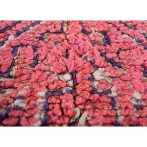 Tapis en laine géométrique Nuray rose et violet noué à la main pour la décoration de la maison et du salon, tapis de Jaipur, produit américain - Pae-4525 - Product Image 3