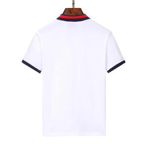 Broderie de logo personnalisée, impression de marque pour polos pour hommes, respirant, 6XL, toile, motif uni, vente en gros d'usine, OEM ODM - Product Image 3