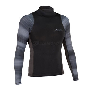 Rashguards pour hommes sur mesure de haute qualité à manches longues, protection anti-UV, séchage rapide, respirant, nylon/polyester écologique - Product Image 1