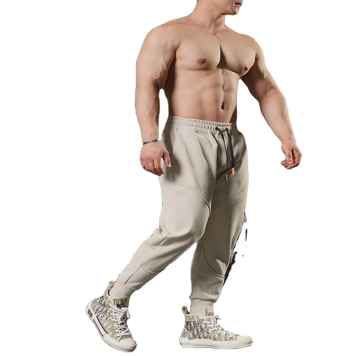 กางเกงจ็อกเกอร์สำหรับผู้ชายกางเกงวิ่งออกกำลังกายฟิตเนสสำหรับคนรักยิม