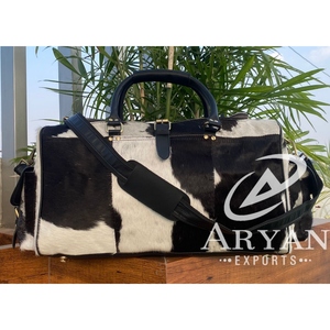 Cowhide Leather Large Luxury Unisex Travel Duffle <b>Bag</b> Luggage Large Capacity <b>Bag</b> Travel Luggage - Product Image 1