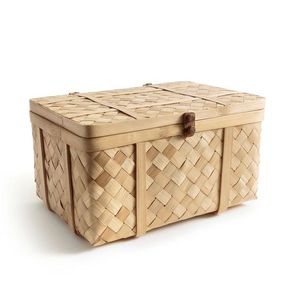 ตะกร้าเครื่องประดับหวายพร้อมฝาปิดตะกร้าเครื่องประดับทำจากหวายเป็นมิตรกับสิ่งแวดล้อม - Product Image 4