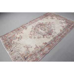 พรมวินเทจ ขนาด 4.3x7.9 ฟุต พรมขนสัตว์สีแดงสไตล์โอเรียนทัลแบบตุรกี - Product Image 4