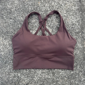 Sujetador deportivo con tirantes cruzados para mujer, Top corto de gimnasio de alto impacto, chaleco de Yoga, Bralette, Push Up, Sujetador deportivo para correr con almohadilla para el pecho - Product Image 4