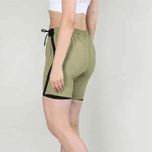 Pantalones cortos de carga de moda para mujer con bolsillos | Pantalones cortos casuales de cintura alta elásticos y transpirables | Perfecto para verano, Viajes - Product Image 3