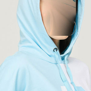 Sudadera con capucha informal rosa para mujer, Top con estampado de lana de algodón transpirable con logotipo frontal para invierno, sudaderas básicas para mujer - Product Image 6