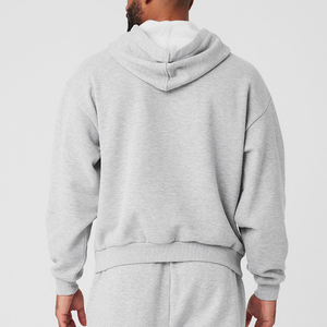 Sweat à capuche surdimensionné Boxy pour hommes Sweats à capuche épais vierge style uni respirant Streetwear à la mode grande taille avec logo personnalisé - Product Image 4