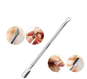 Pousse-cuticules professionnel en acier inoxydable de haute qualité, neuf, à prix réduit, pour usage sur les ongles et les pieds, personnalisable OEM, prix de gros, Pakistan - Product Image 5