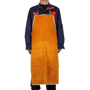 Delantal de trabajo de cuero auténtico de alta calidad al por mayor delantal de cuero para soldar - Product Image 1