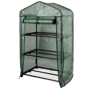 Serra da balcone moderna a 3 livelli Galileo, facile da montare, portatile, con telaio pop-up in acciaio laminato a caldo e materiale in PVC - Product Image 1