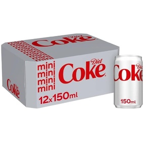 Coca-Cola Diet Coke rafraîchissant, 24 x 150 ml, idéal pour les commerces de détail, les supermarchés et les ventes en ligne - Product Image 2
