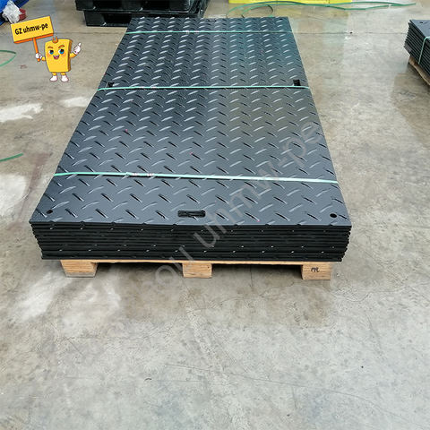 HDPE Temporary Roads Construction Ground Protection Road 4x8 ft Plastic Construction Mud Mat
