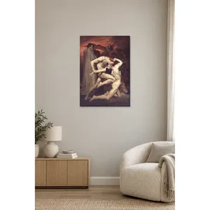 Fida Bouguereau Dante et Virgil en enfer, impression sur toile - Product Image 1